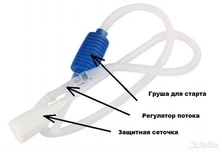 Сифон для чистки грунта
