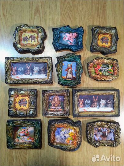 Магнитики-обьёмные ручной работы