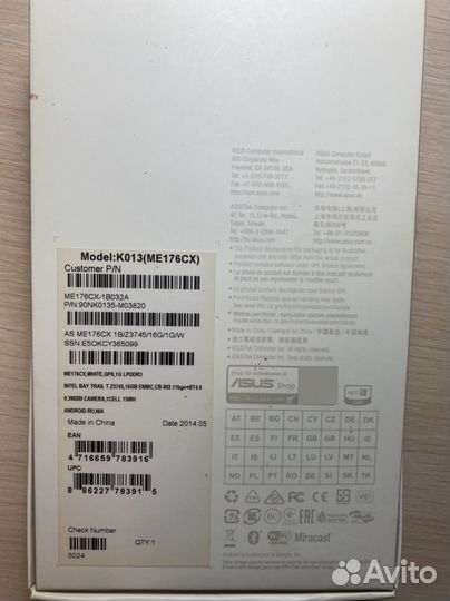Планшет Asus memopad 7 асус