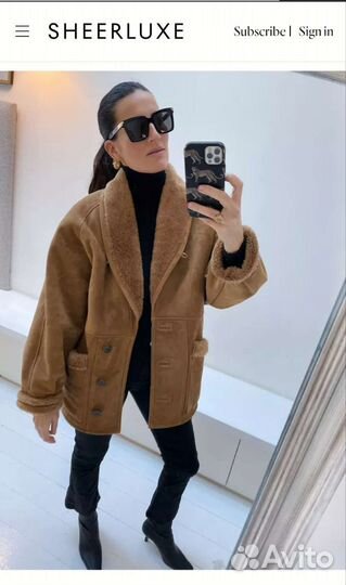 Винтажная дубленка в стиле Isabel Marant