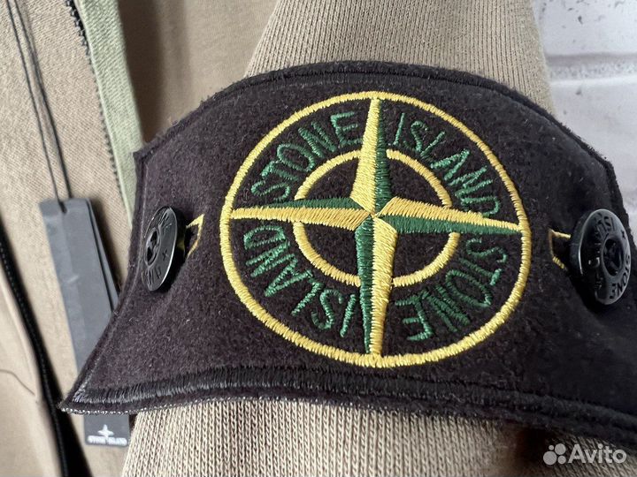 Зип худи stone island черная