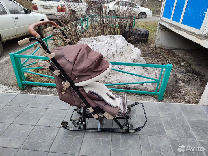 Коляска-санки