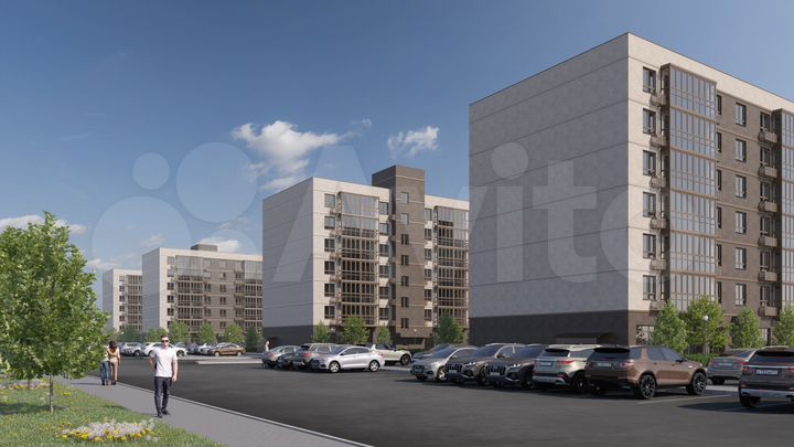 1-к. квартира, 40 м², 4/7 эт.