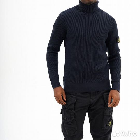 Свитер водолазка Stone Island ribbed knitted 552С2