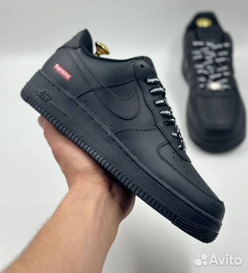 Кроссовки nike air force 1 low x supreme black