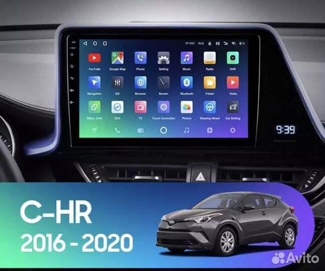 Mагнитола Toyota C-HR 2016-2020 2-32 4 ядра