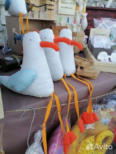 Интерьерная игрушка чайка