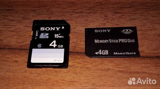Карты памяти Sony memory pro duo