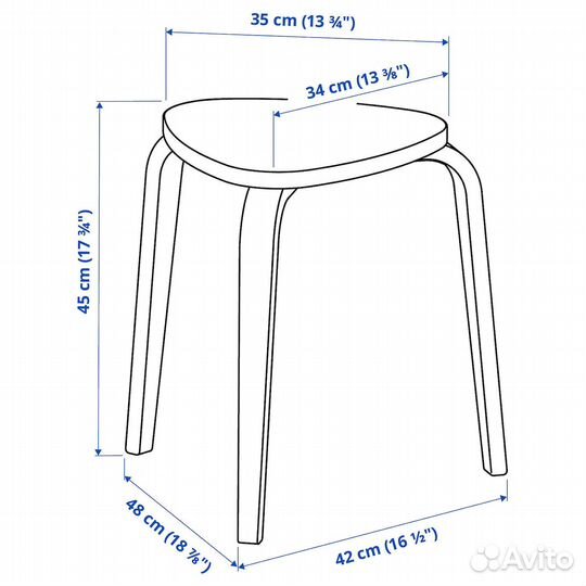 Табуреты IKEA новые в упаковке