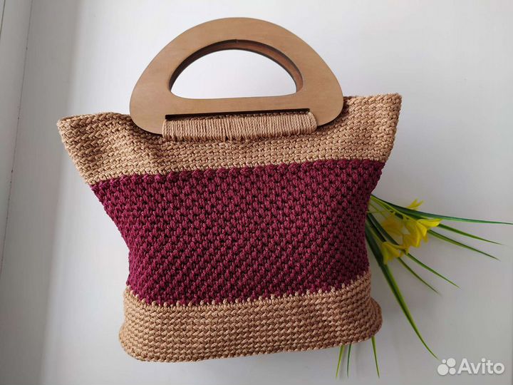 Cумка-шоппер ручной работы