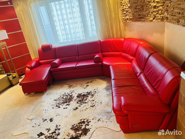 Диван угловой фабрика Калинка экокожа бу