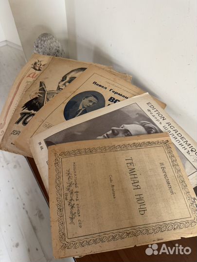 1922-1946 гг Ноты антикварные Темная ночь и другие