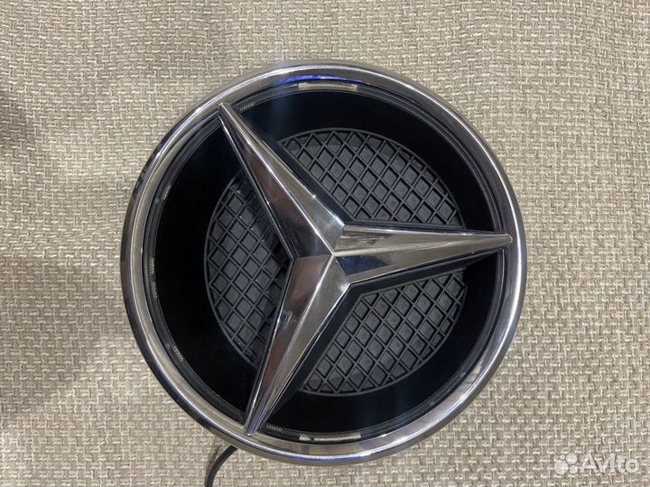 Эмблема mercedes с подсветкой