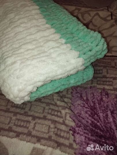 Плед детский вязаный ручная работа