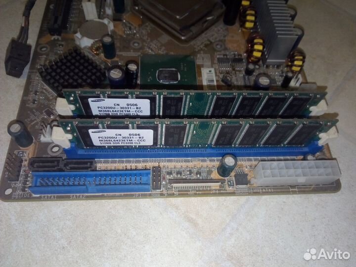 Материнская плата + процессор + память