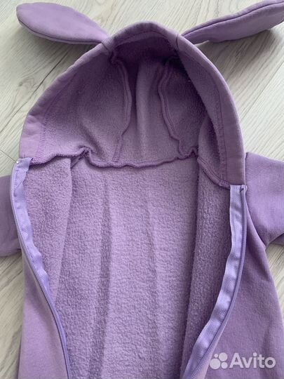 Комбинезон для новорожденного, теплый на флисе