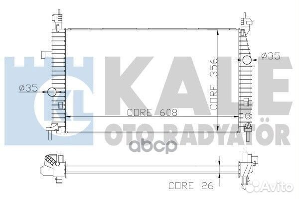 Радиатор системы охлаждения Opel Meriva A (03)