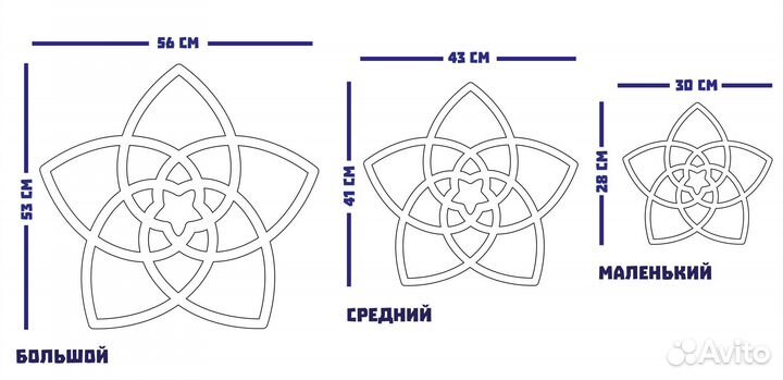 Цветок Венеры панно на стену из дерева