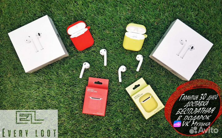 AirPods 2 1:1 Гарантия Магазина + VK музыка
