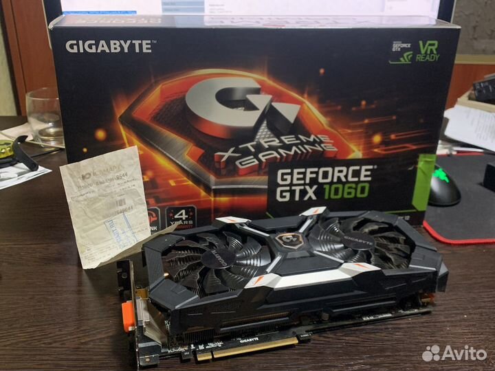 Видеокарта Gigabyte eXtrime gaming gtx 1060 6gb