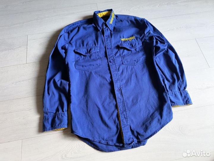 Wrangler workwear western denim shirt