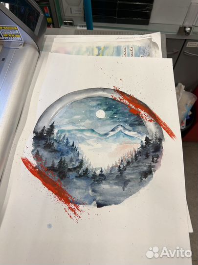 Картина акварель