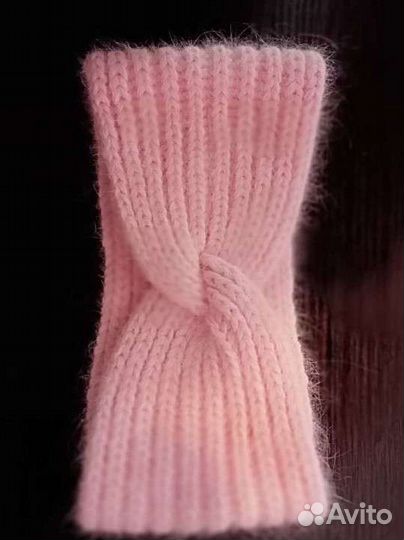 Повязка на голову из пуха норки