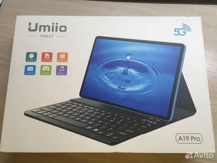 Планшет Umiio a19 pro 5G 128 GB с чехлом