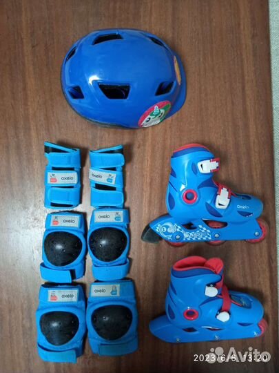 Ролики Детские Oxelo р.26-28 (16,5-18см),Декатлон