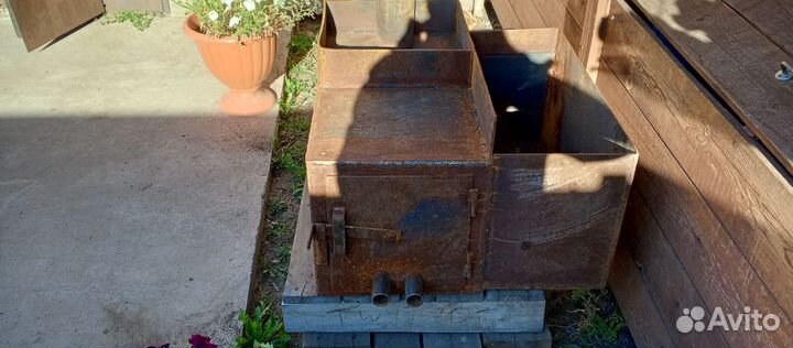 Печка для бани с баком новая