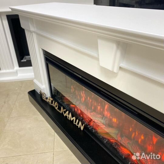 Линейный электрокамин 50’’ в сборе Line 2000