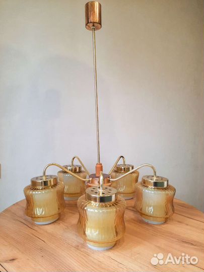Редкая винтажная люстра ГДР