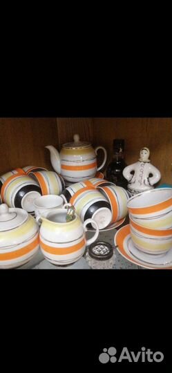 Сервиз чайный кофейный СССР статуэтки