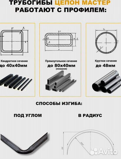 Трубогиб для профиля и круглой трубы