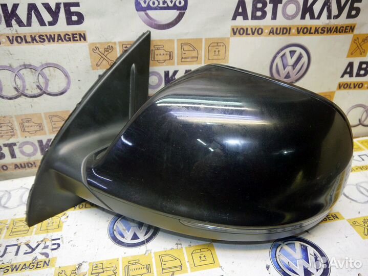 Зеркало левое Ауди Q7 Чёрное