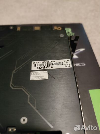 Видеокарта gtx 1070 8gb Asus Strix