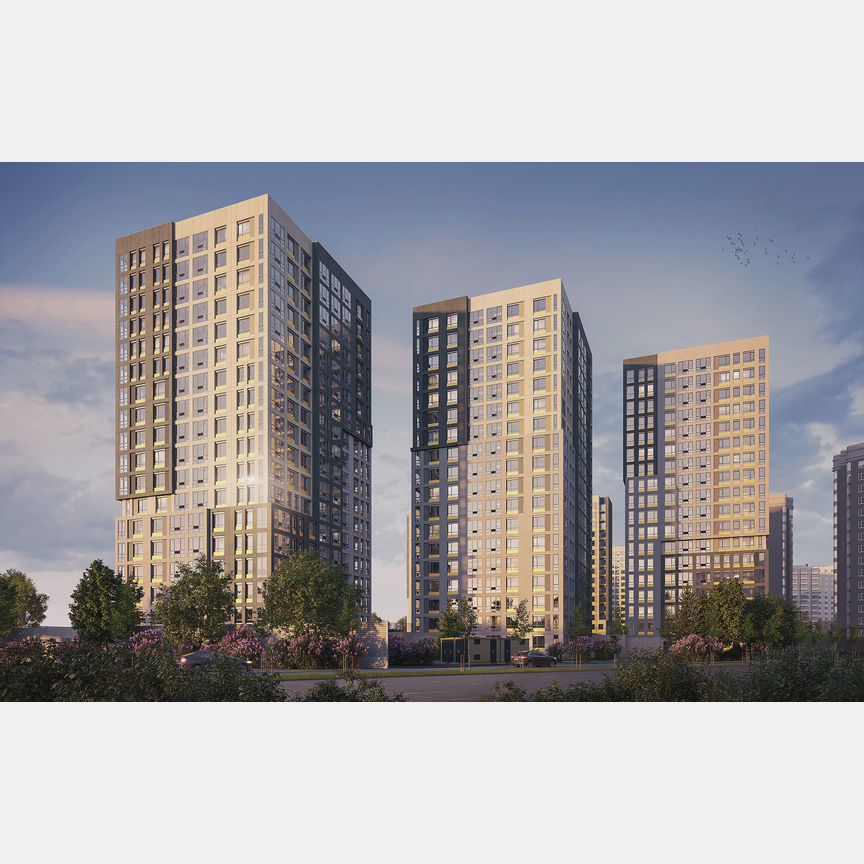 2-к. квартира, 62,1 м², 16/18 эт.
