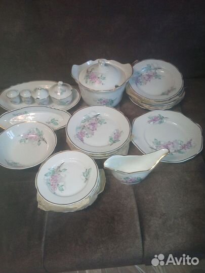 Столовый сервиз на 6 персон, фарфор