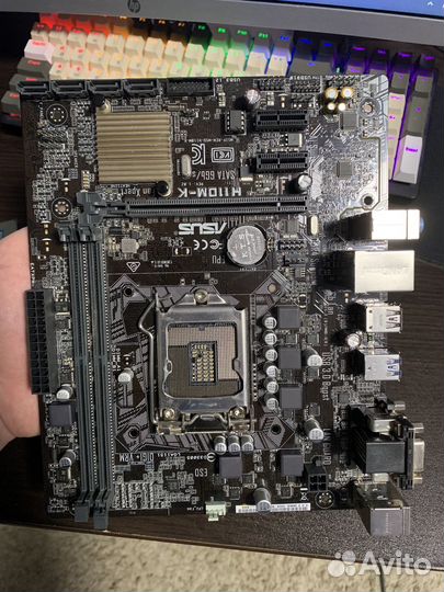 Материнская плата asus h110m k. lga1151