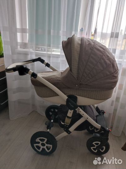 Коляска adamex 3 в 1 белая