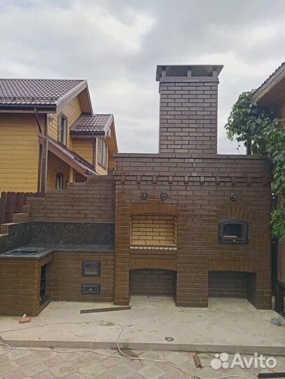 Барбекю комплекс с навесом