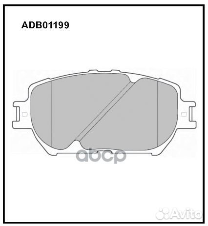 Колодки тормозные дисковые перед ADB01199 B