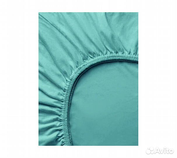 Простынь GoodNight Трикотаж 200х200х20 Зеленый на