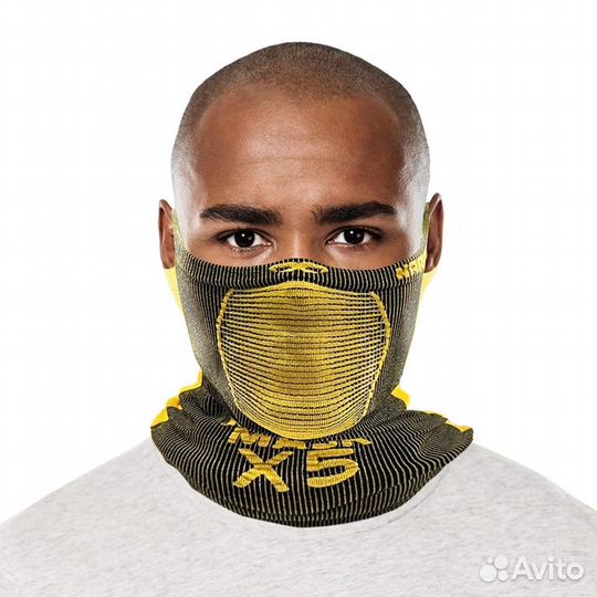 Маска спортивная X5 Naroo Mask (цвет: green-grey