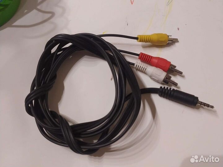Кабель mini jack-3 RCA (тюльпаны)