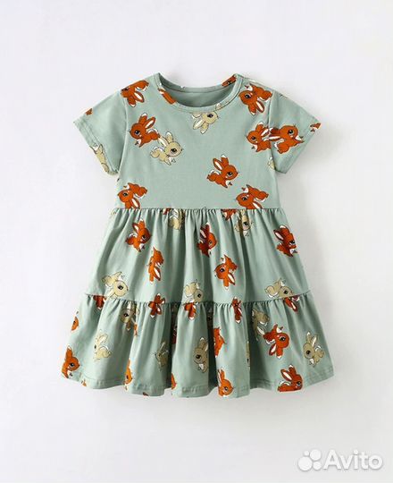 Платье летнее для девочки 100, 110, 120, 130