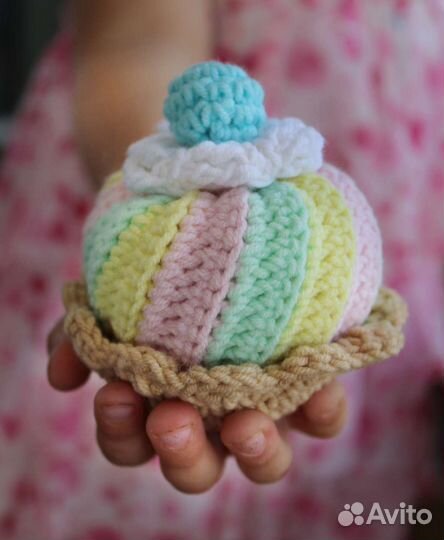 Вязаная еда набор сладостей