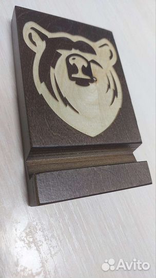 Подставка для телефона из дерева