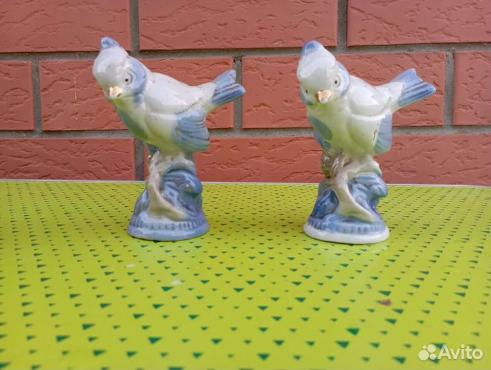 Фарфоровые статуэтки Синички СССР