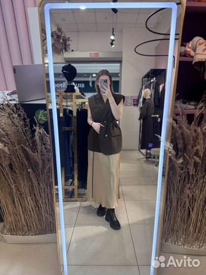 Жилет женский удлиненный оверсайз